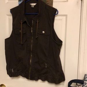 CJ Banks brown vest